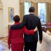 President Barack Obama walks into the Oval Office with newly confirmed Supreme Court Justice Elena Kagan, August 6, 2010. 