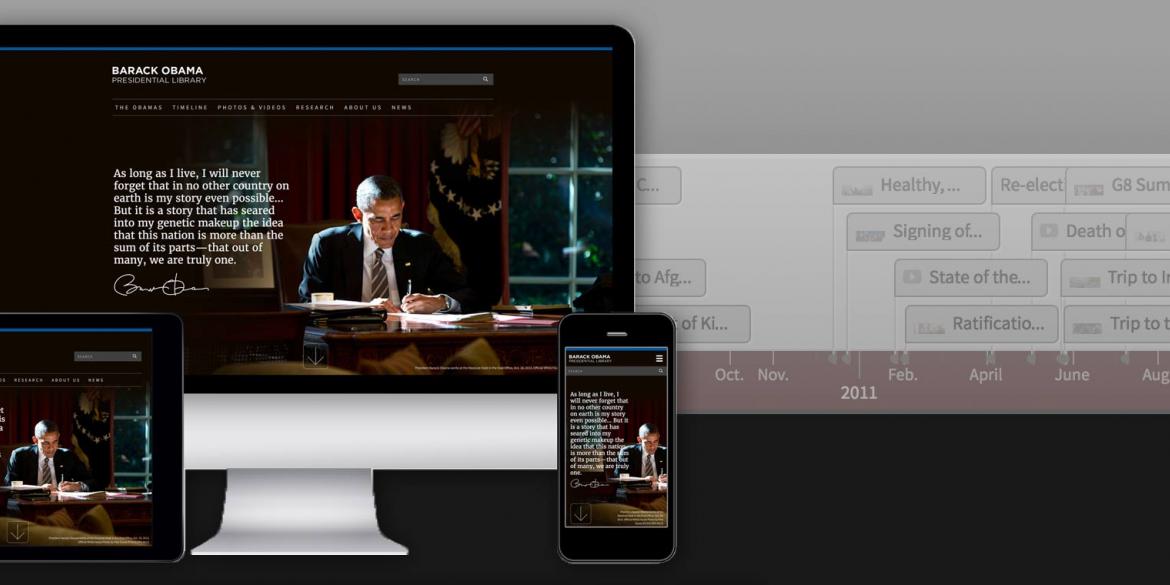 National Archives launches Barack Obama Library website including access to archived web and social media content image